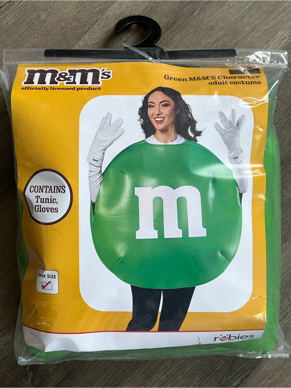 NEW Green M&M'S Character Adult Halloween Costume One Size